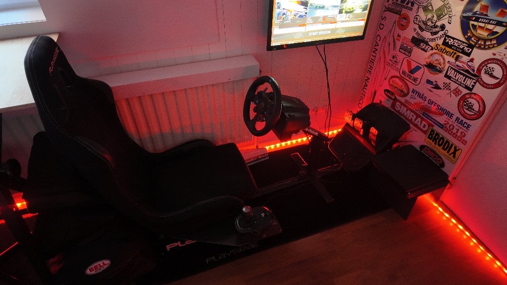 Playseat + Logitech G29 stuur, pedalen & shifter, Ophalen, Zo goed als nieuw, Playseat of Racestoel, PlayStation 3