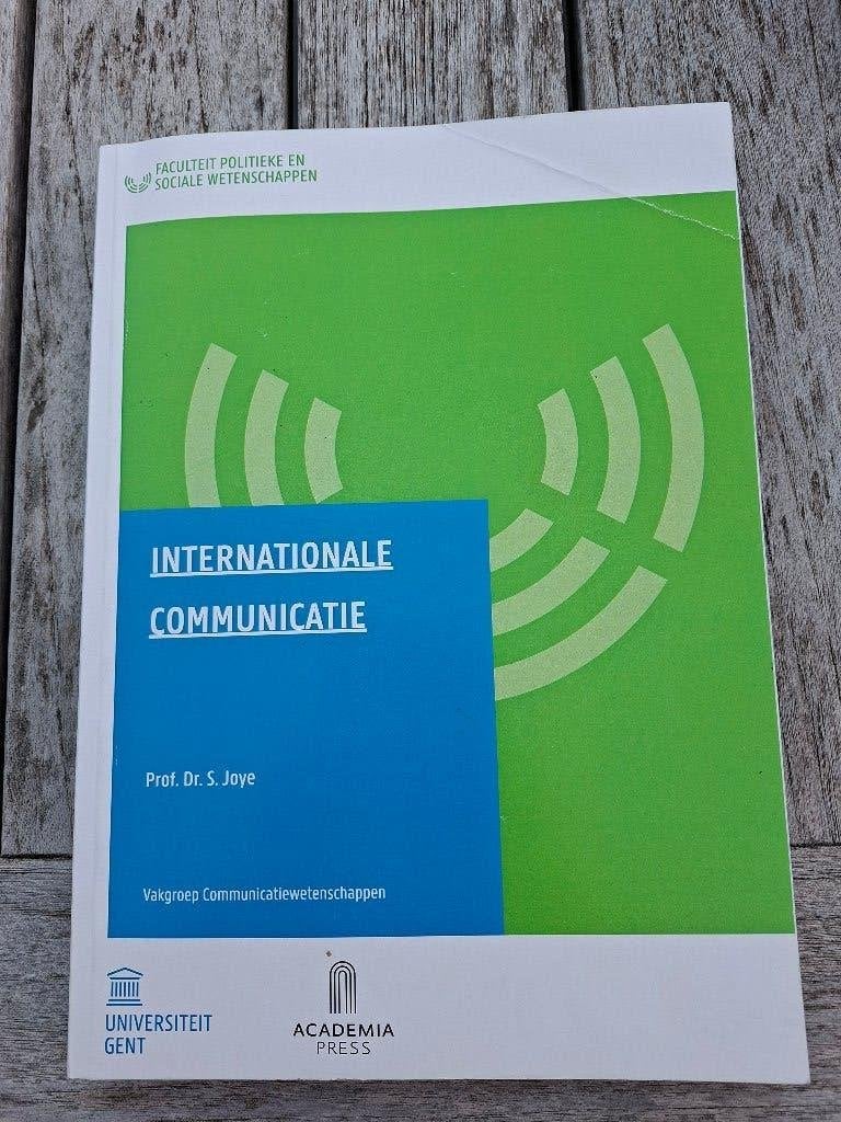 Internationale communicatie leerboek Prof. Dr. S. Joye, Boeken, Ophalen, Zo goed als nieuw, Hoger Onderwijs, Academia Press