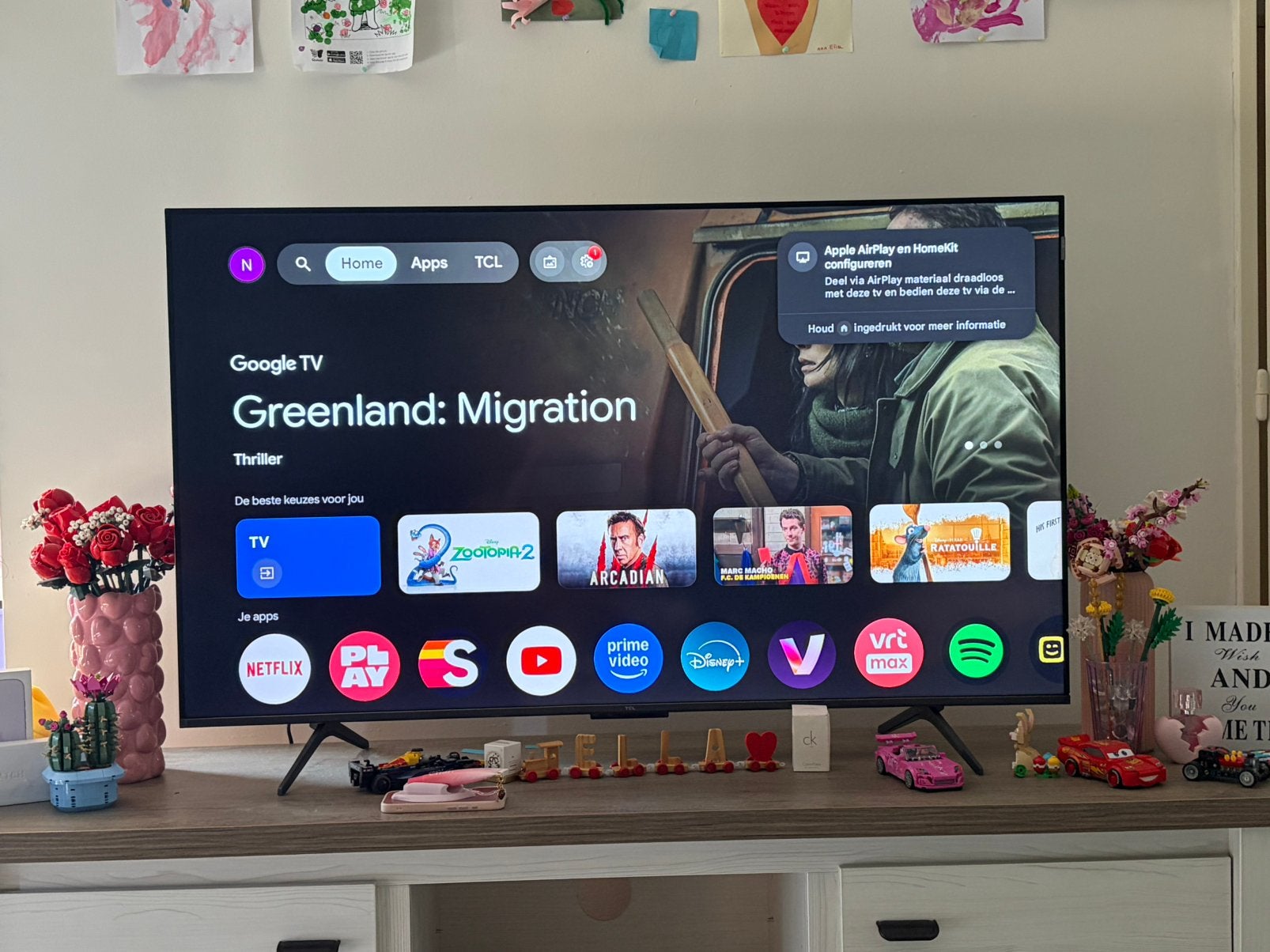 Tcl smart tv 55inch, Enlèvement, Comme neuf, Smart TV