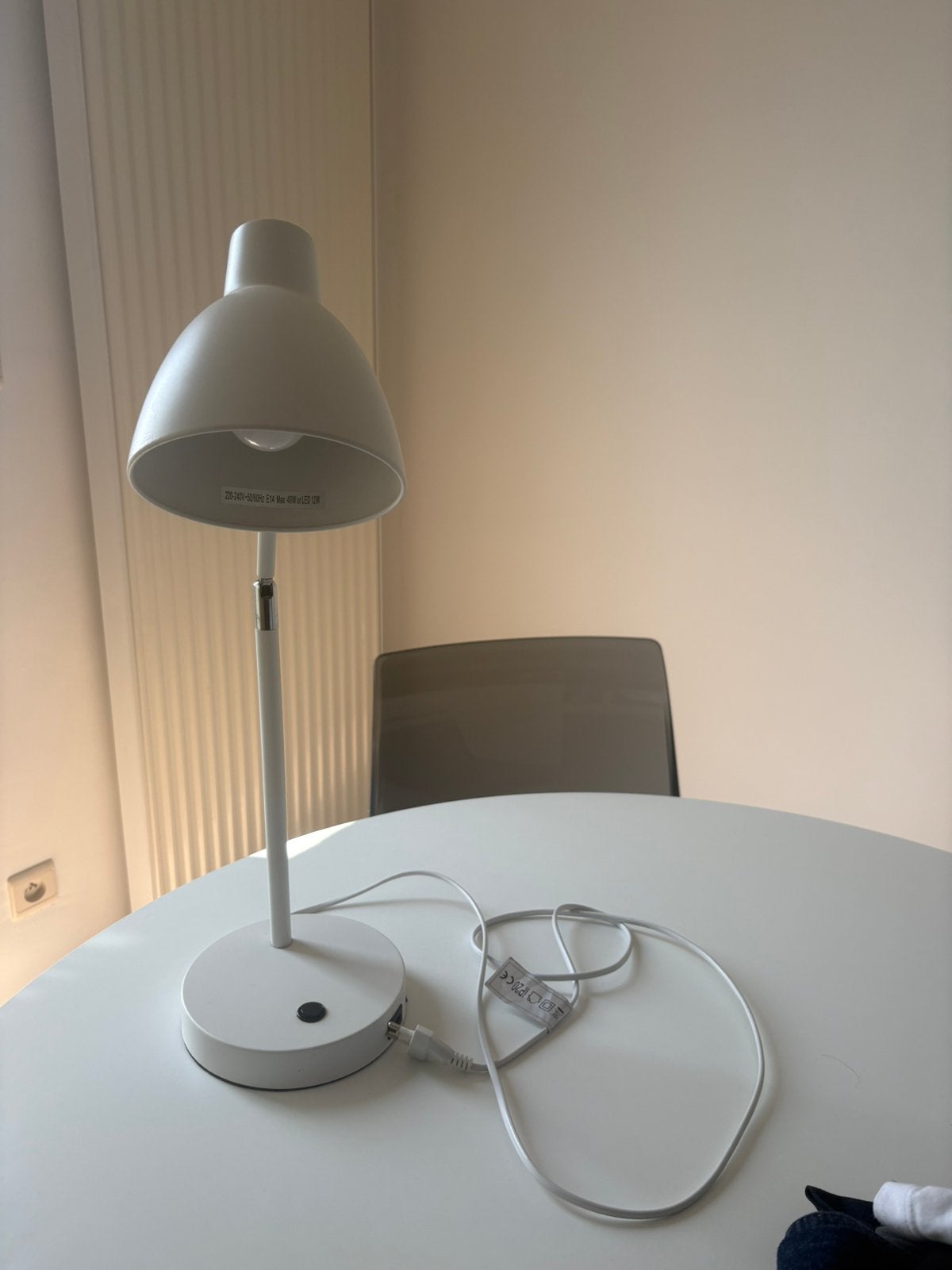 Bureaulamp Wit, Ophalen, Bureaulamp, Wit, Zo goed als nieuw