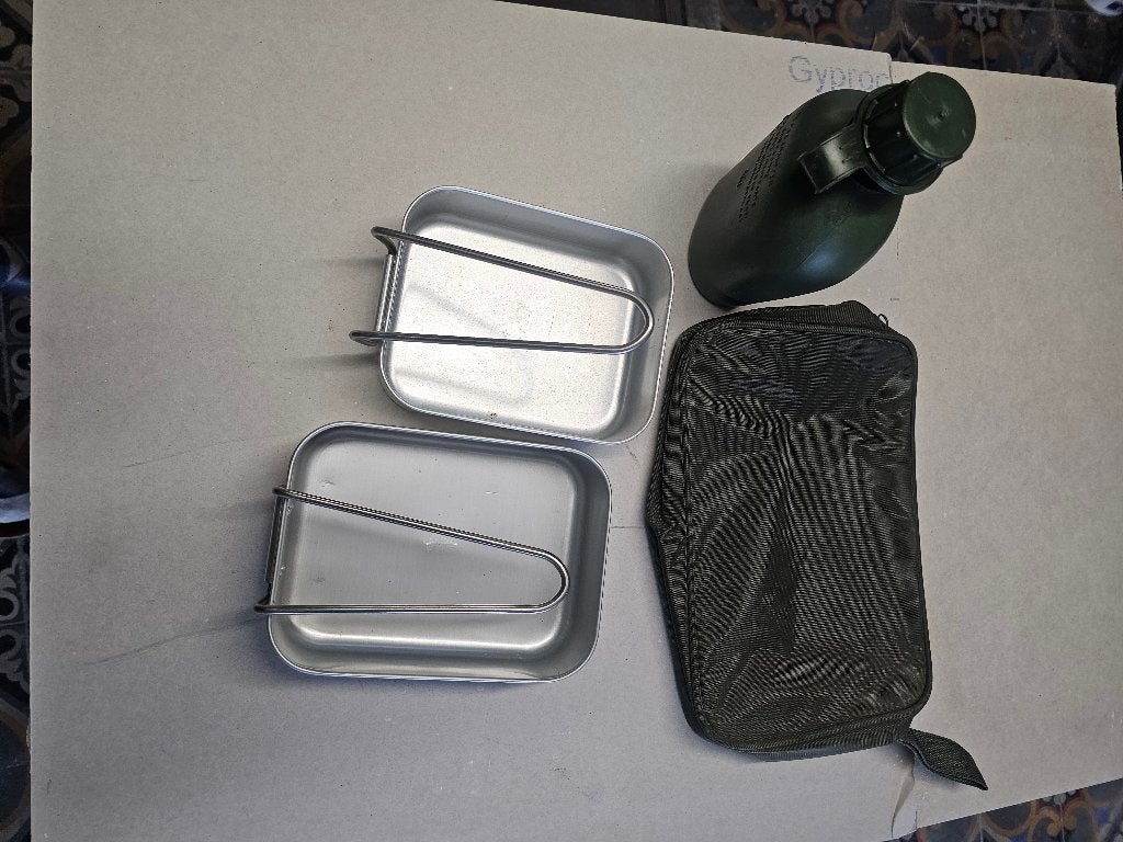 Gamelles + gourde + trousse armée Belge, Enlèvement, Armée de terre, Autres types