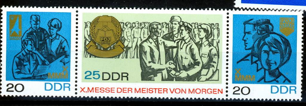 DDR 1967 - nr 1320 -1322 **, Postzegels en Munten, Postzegels | Europa | Duitsland, Verzenden, DDR, Postfris