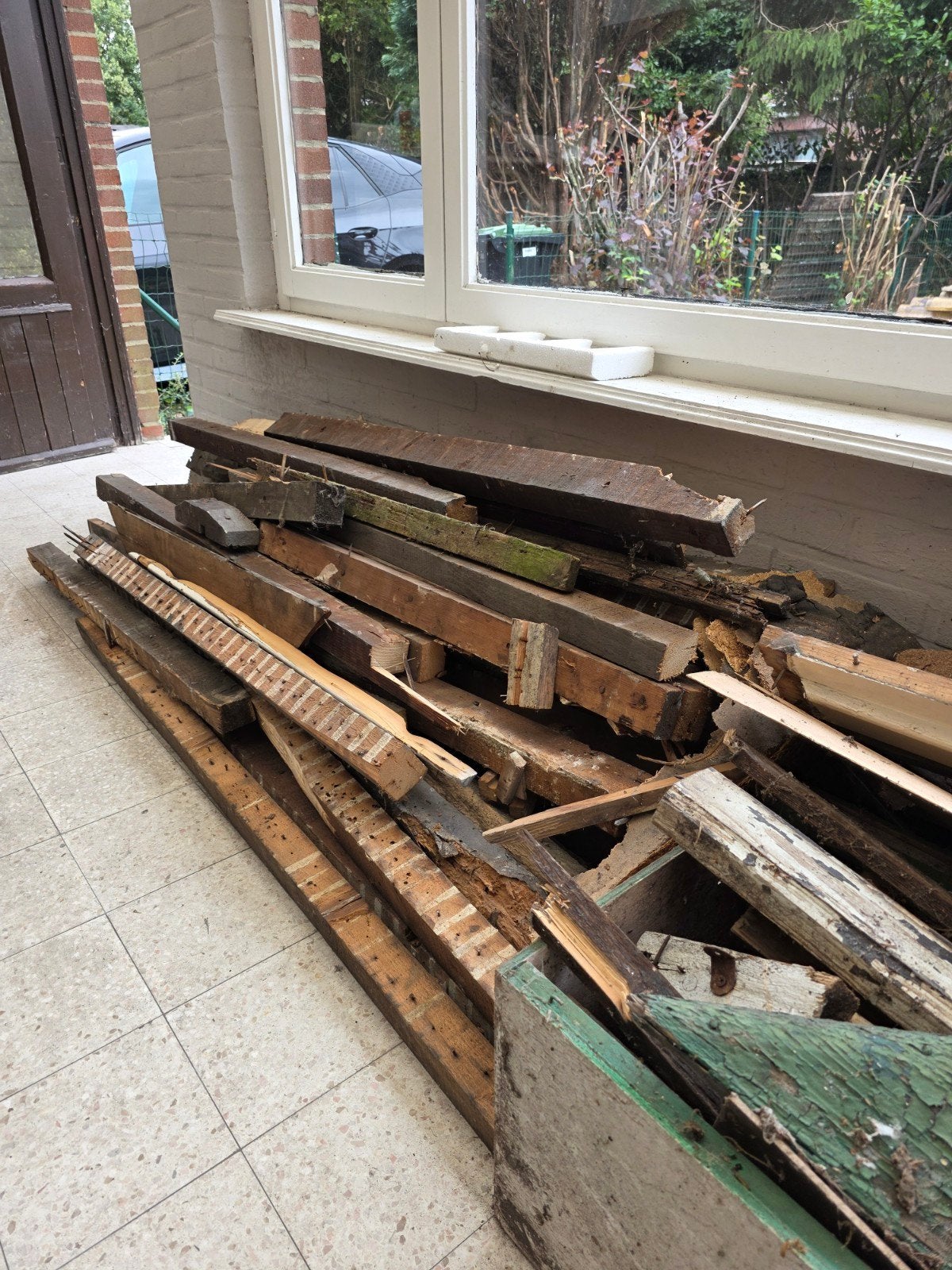 GRATIS - HOUTEN BALKEN 1m-2m-3m, Doe-het-zelf en Bouw, Hout en Planken, Ophalen