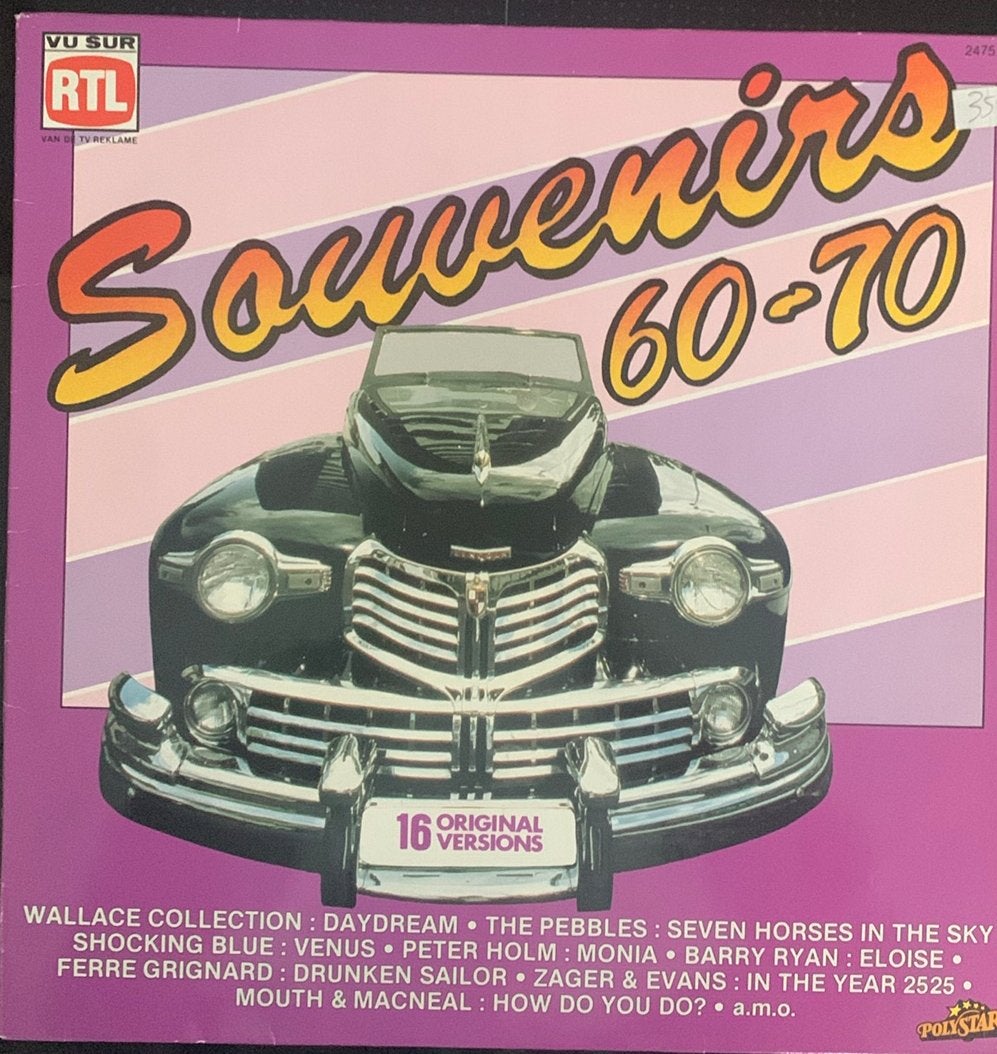 Vinyl 33T compilatie 60-70, Cd's en Dvd's, LP, Gebruikt, Ophalen of Verzenden, Complilatie