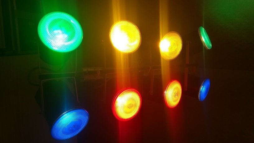 Lot gekleurde PAR spots 100w 220V, Enlèvement