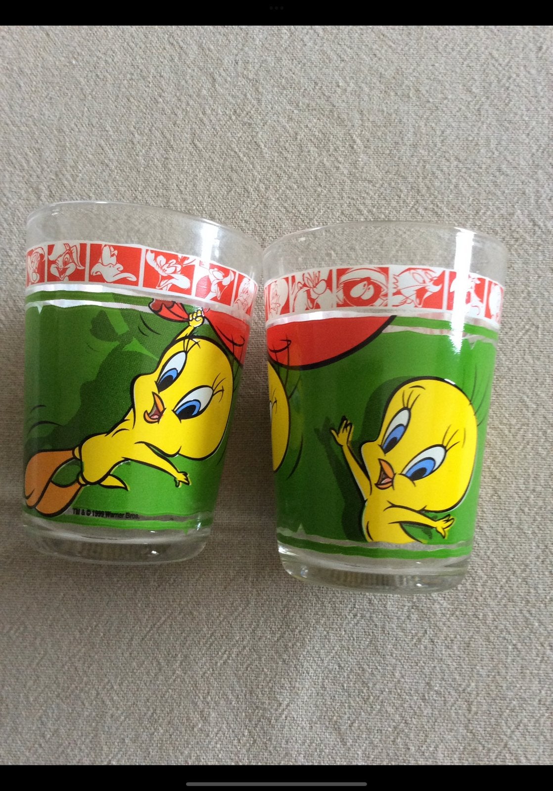Verres Titi, Collections, Enlèvement, Looney Tunes, Comme neuf, Ustensile