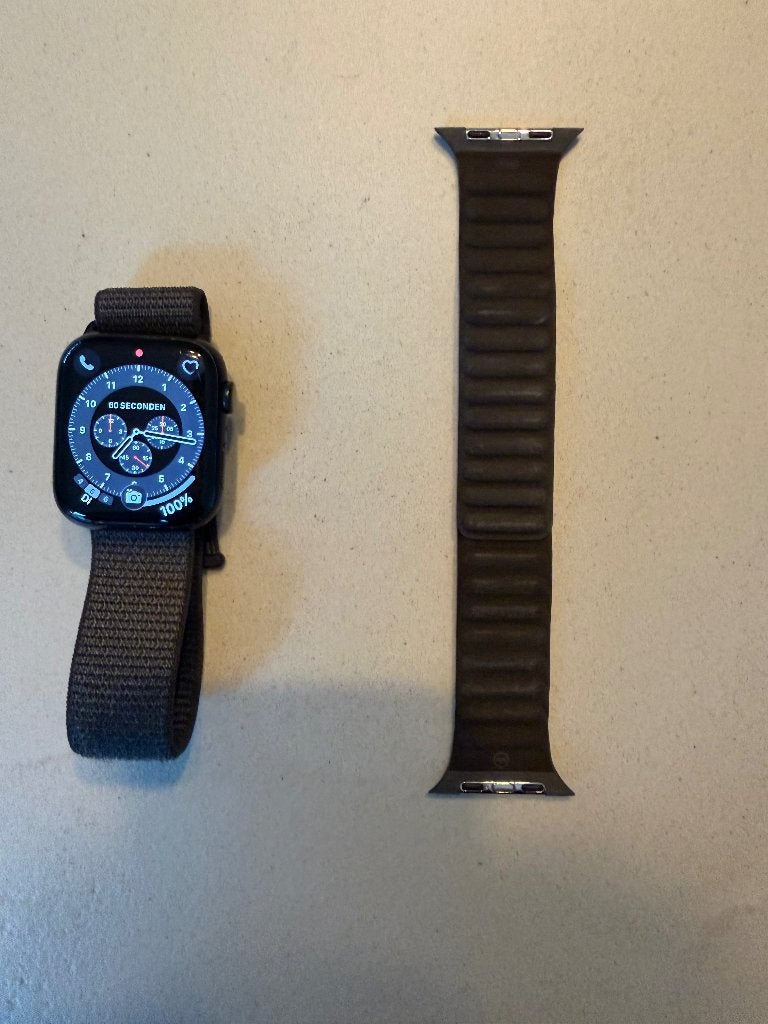 Apple Watch series 8 45mm, Gebruikt, Verzenden, Zwart, Apple Watch