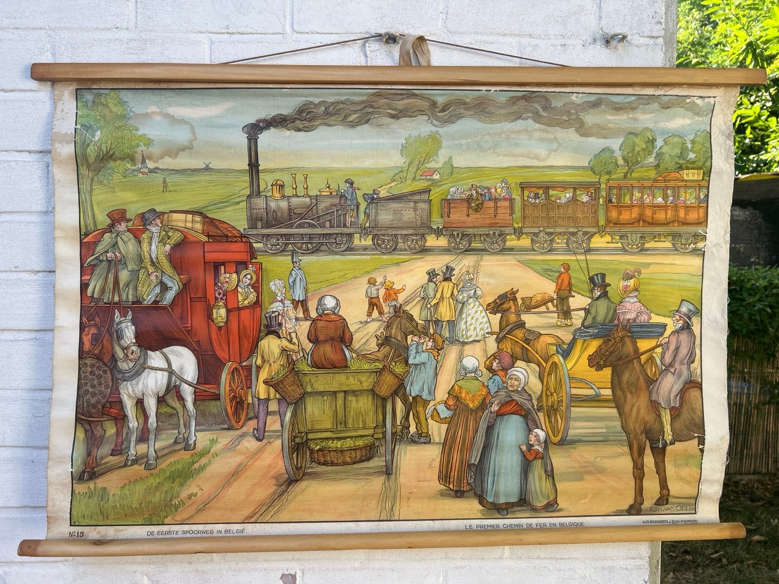 Eerste spoorweg van België, Ophalen, Geschiedenis