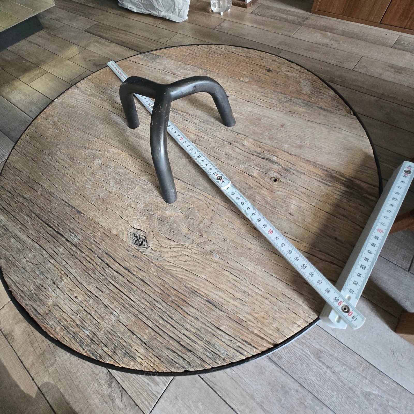 Table basse en chêne ronde, Maison & Meubles, Enlèvement, Bois
