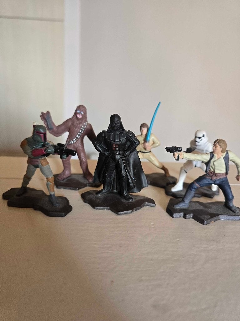 Star Wars figuren 1994 x6 Kenner- Darth Vader, Luke, Han, Collections, Star Wars, Comme neuf, Statue ou Buste, Enlèvement ou Envoi