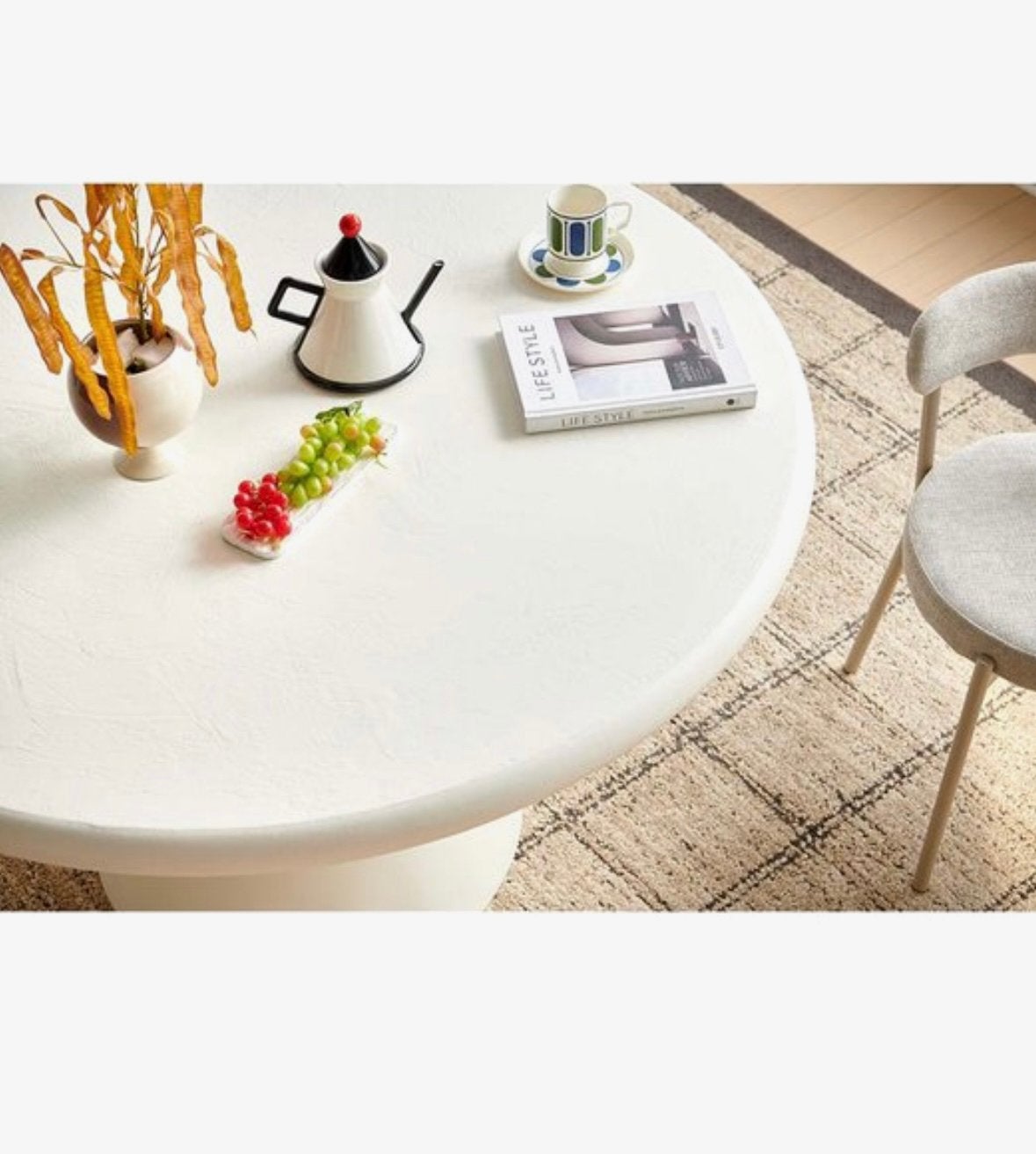 Eett tafel wit, Huis en Inrichting, Ophalen of Verzenden, Nieuw, Rond, Wit