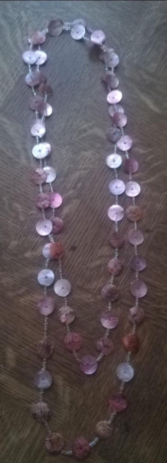 Long collier fantaisie rose, Bijoux, Sacs & Beauté, Enlèvement ou Envoi, Comme neuf, Rose
