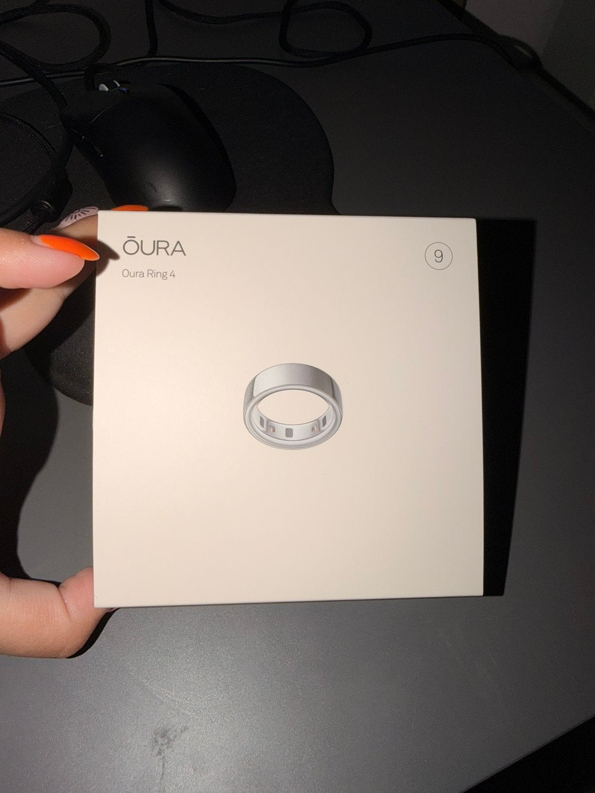 Oura Ring 4 Silver maat 9 – slaap- en gezondheidstracker, Enlèvement, Comme neuf, Argent