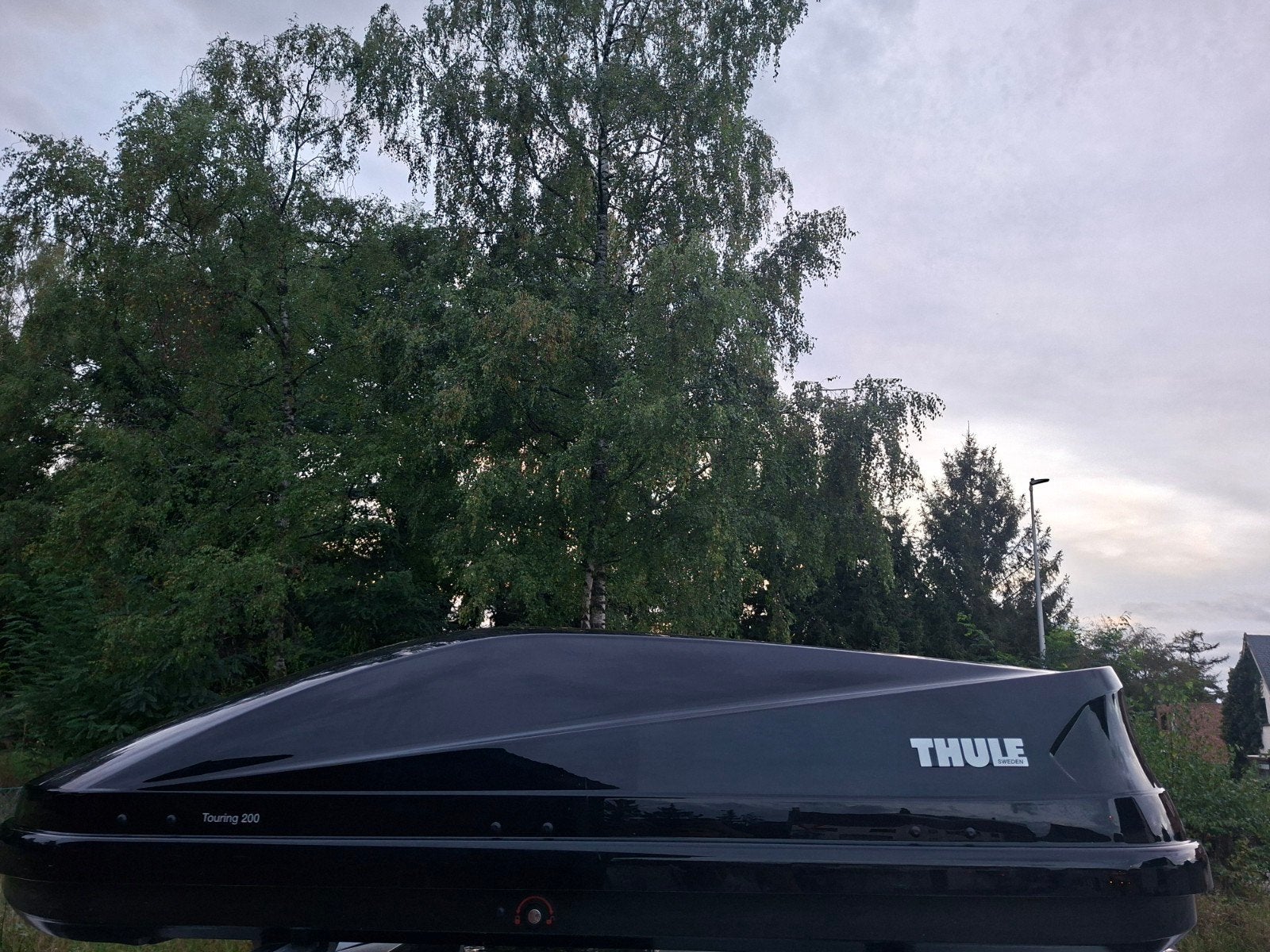 THULE TOURING 200 / M BLACK GLOSSY DAKKOFFER  ( 400 LITER ), Auto diversen, Ophalen
