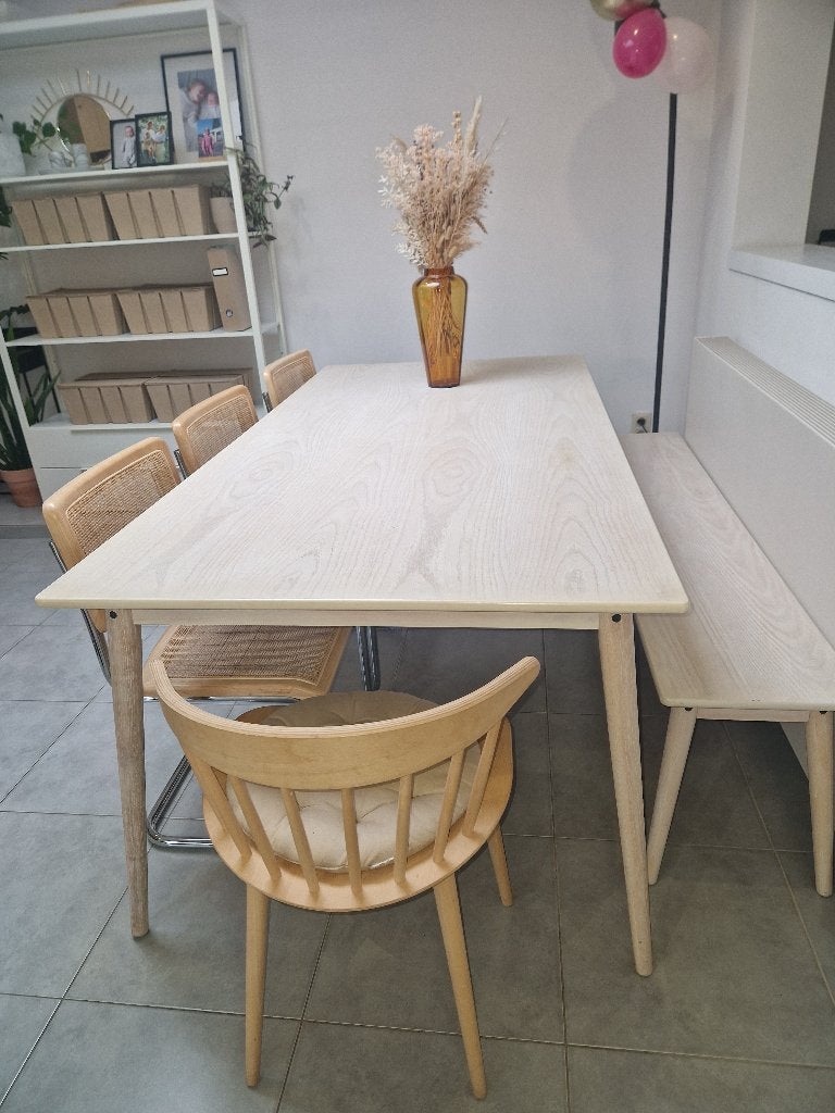 Eettafel en bank, Huis en Inrichting, Ophalen, Gebruikt, 100 tot 150 cm, 200 cm of meer