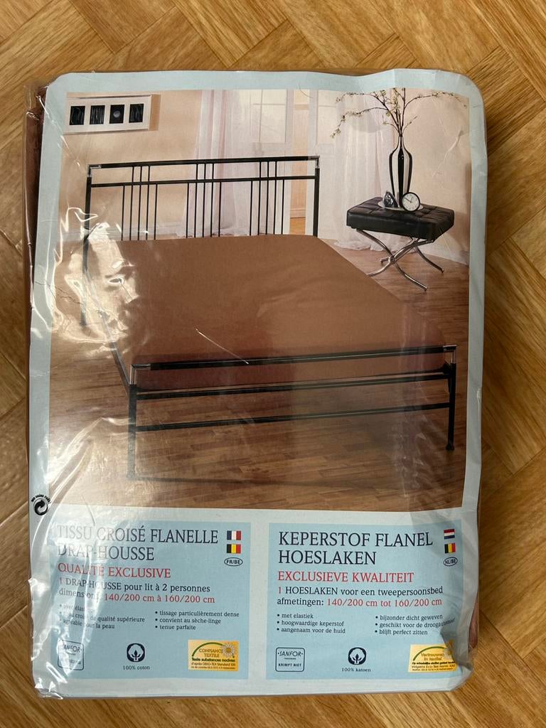 Drap housse 2 personnes, Enlèvement, Comme neuf
