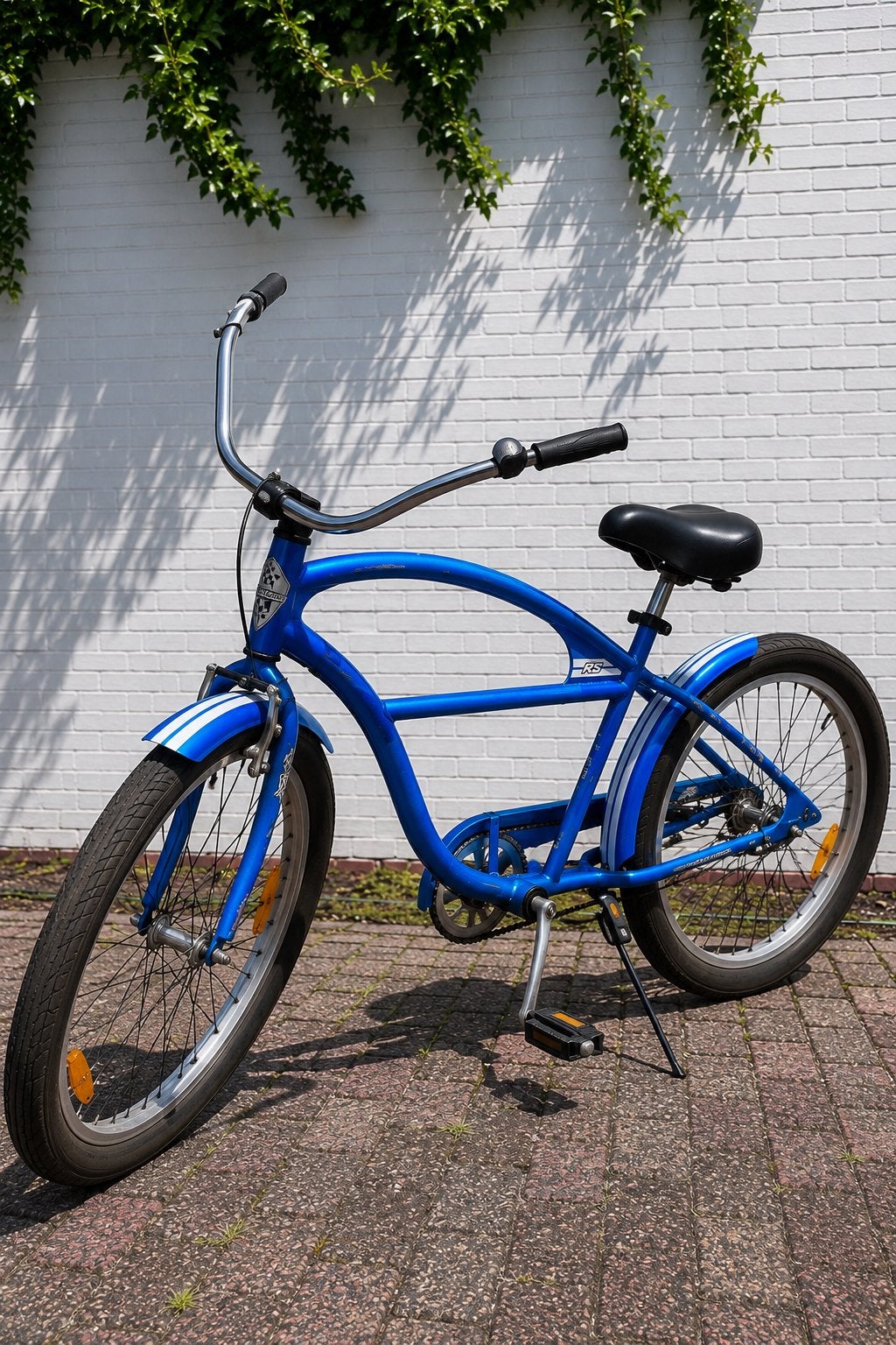 Electra Beach Cruiser – Blauw – Stoere ratlook, Ophalen, Gebruikt, Terugtraprem, Cruiser