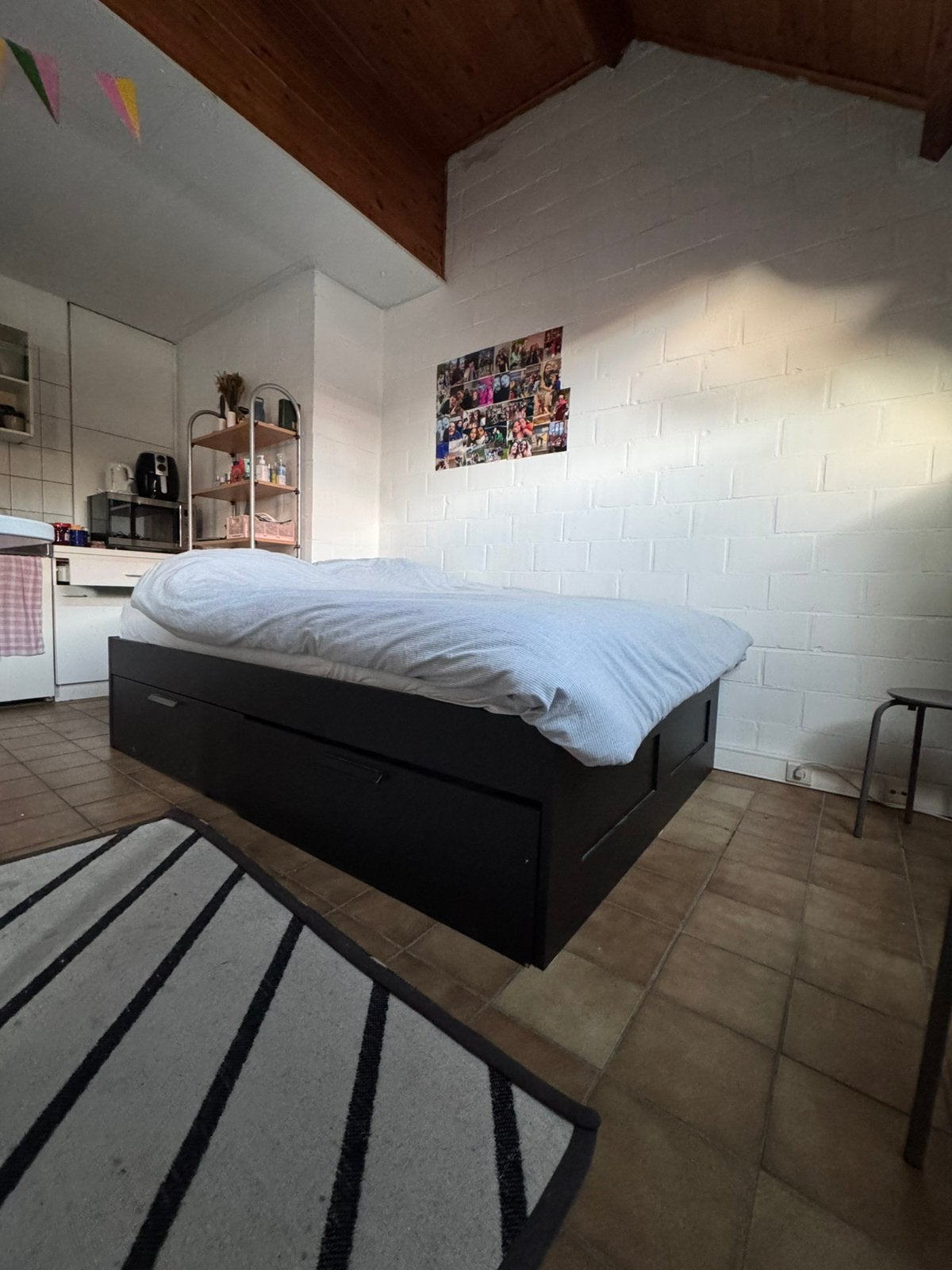 Twijfelaar bed, Ophalen of Verzenden, Zo goed als nieuw, Twijfelaar