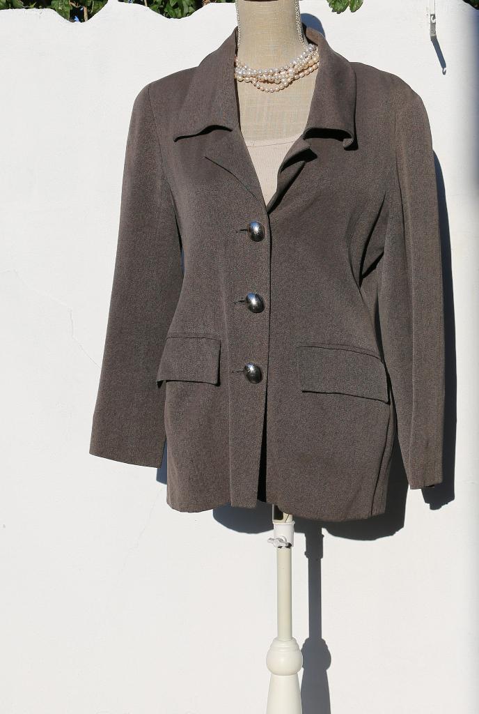 History Vintage Blazer voor dames T42, Histoire de Femmes, Maat 42/44 (L), Ophalen of Verzenden, Grijs