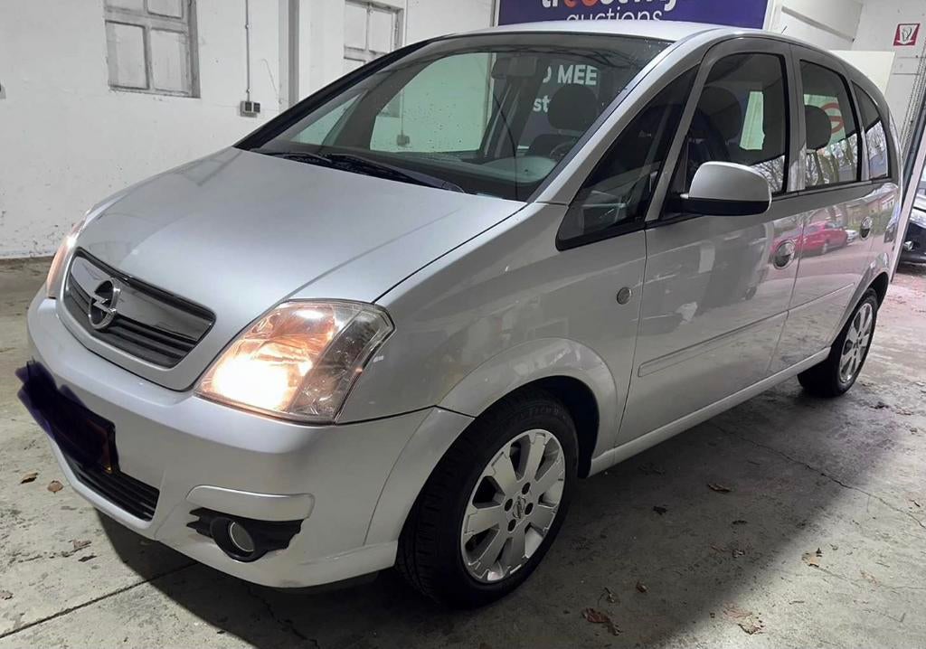 Opel Meriva 1.6 16V Automaat (2008), Auto's, Automaat, Monovolume, Zwart, Bedrijf