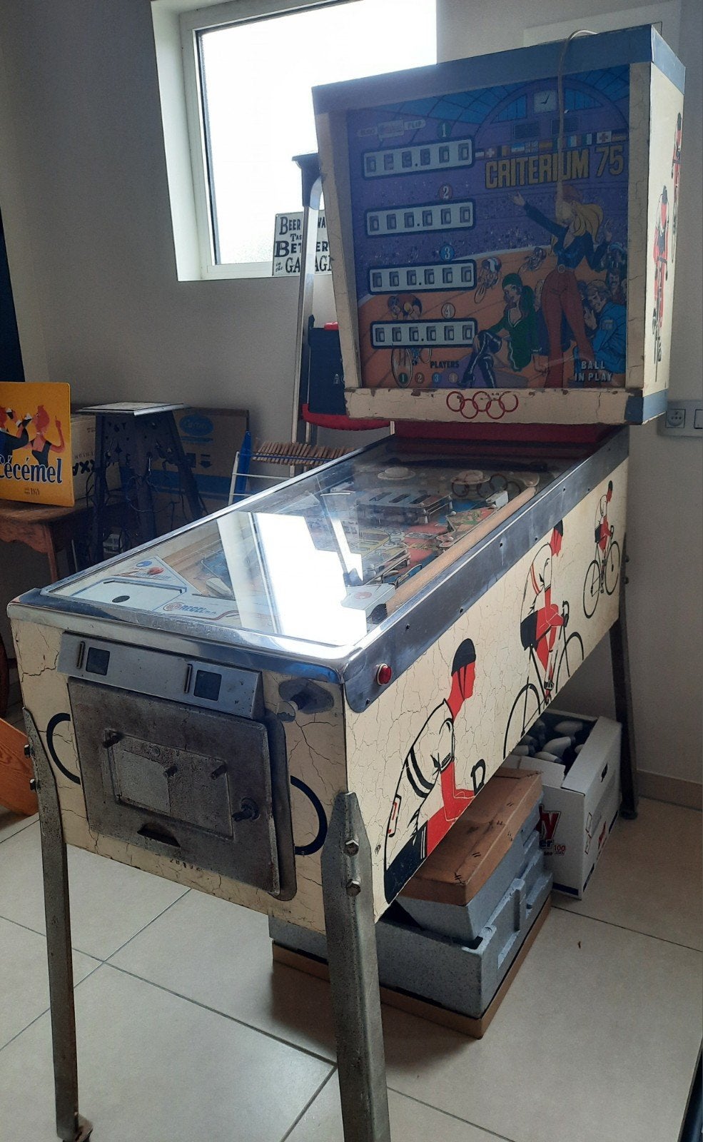 flipper Criterium 75, Enlèvement, Flipper (jeu)