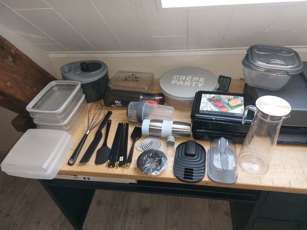 Ustensiles et boîtes de cuisine, Boîte à thé, Enlèvement ou Envoi, Comme neuf, Gris