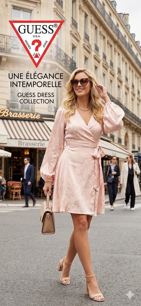 Robe guess rose poudré neuve, Vêtements | Femmes, Enlèvement ou Envoi, Comme neuf, Rose