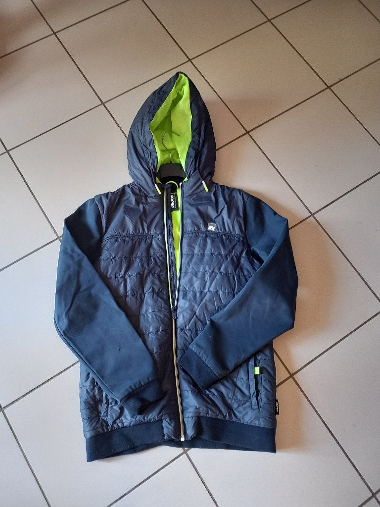 J&JOY - veste bi-matière - capuchon - taille 16 ans, J&JOY, Envoi, Comme neuf, Bleu