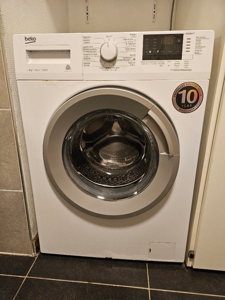 Wasmachine Beko 9 kg, Elektronische apparatuur, Wasmachines, 8 tot 10 kg, Ophalen, Gebruikt, Energieklasse A of zuiniger