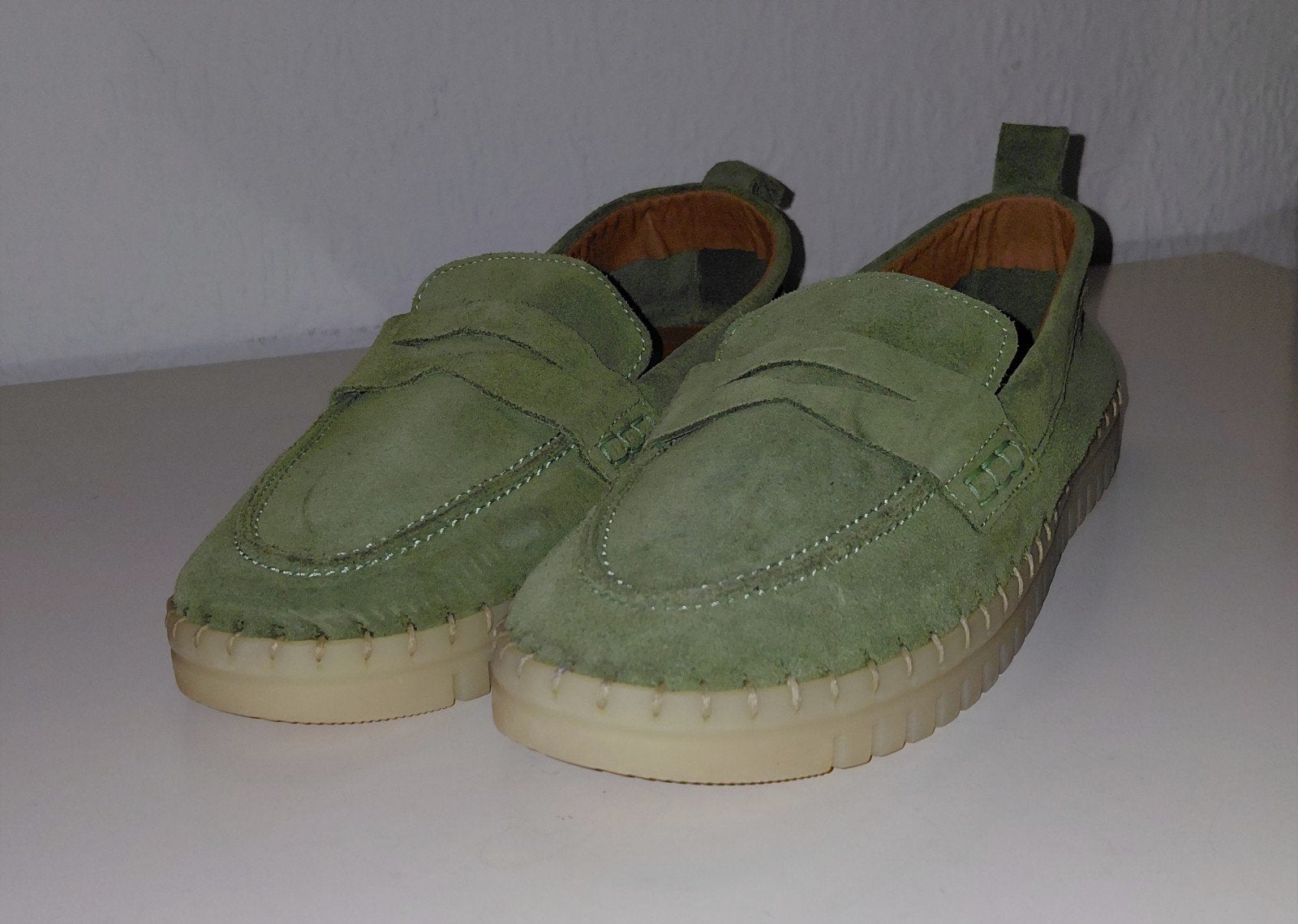 Chaussures en jean - couleur : vert, Tamaris, Enlèvement ou Envoi, Comme neuf, Vert