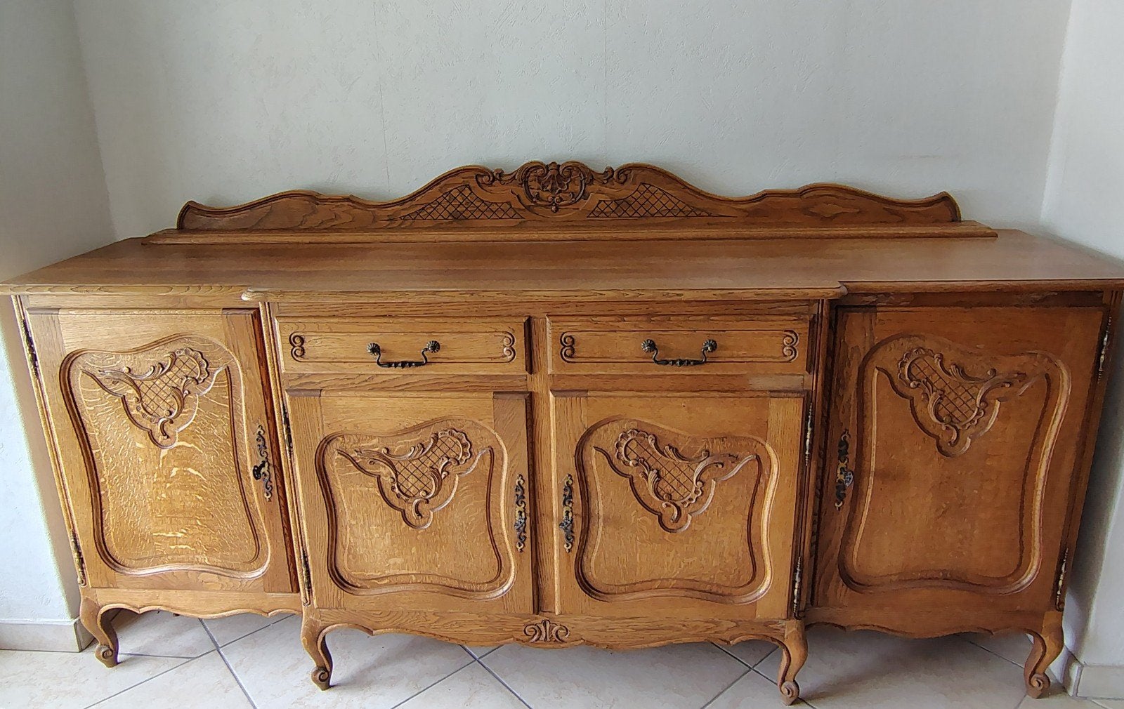 klassiek eiken dressoir in Louis XV / Luikse stijl, Ophalen