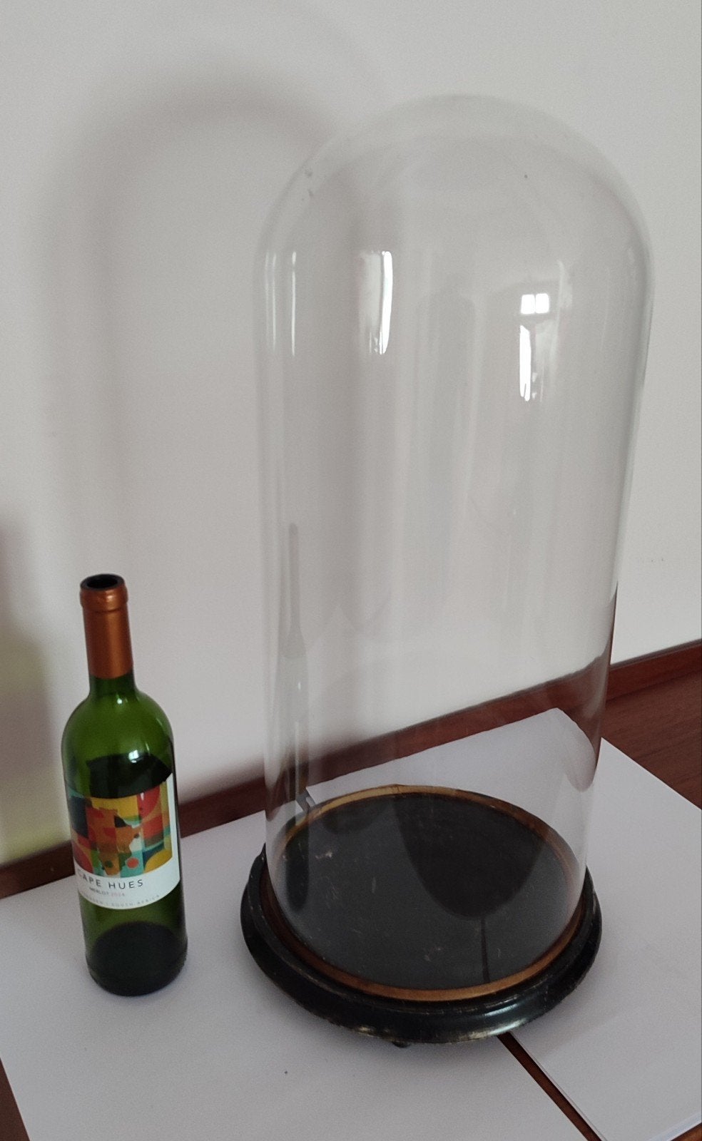 Antieke glazen stolp, Verre, Enlèvement