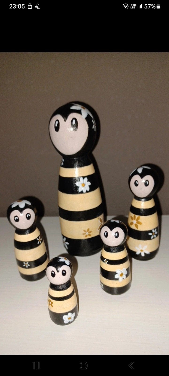 Bijenfamilie. Pegdolls, Ophalen of Verzenden