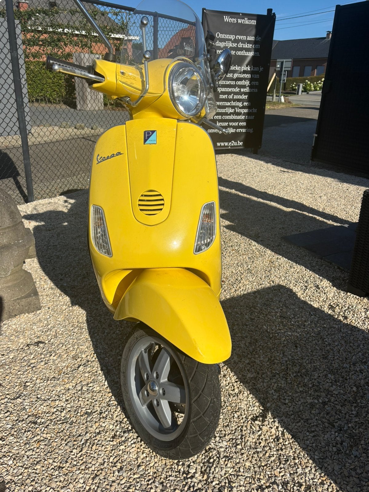Te KOOP - Vespa Piaggio 50cc - Geel, Fietsen en Brommers, Scooters | Vespa, Ophalen, Overige modellen, Benzine, 50 cc