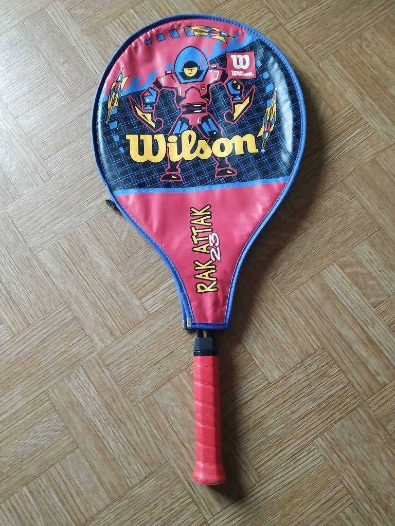 tennisraket in zak in perfecte staat wilson rak attak 23, Sport en Fitness, Ophalen of Verzenden, Wilson