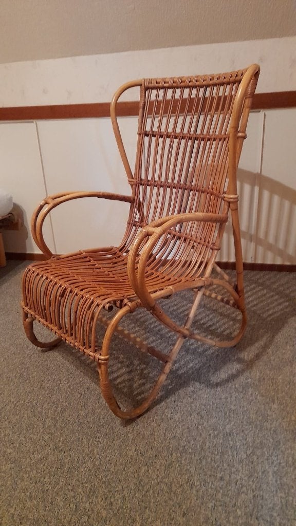 stoelen, Huis en Inrichting, Ophalen, Bruin, Vintage, Riet of Rotan