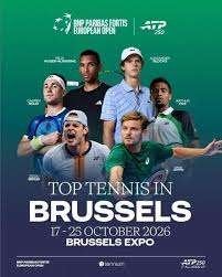 5 billets Finale de tennis European Open Brussels 25-10, Trois personnes ou plus, Octobre