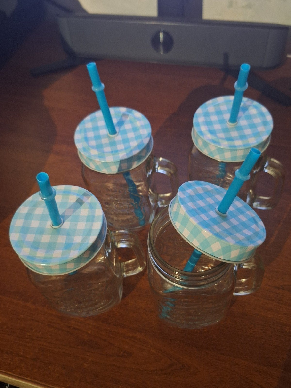Lot 4 Mug en verre - Mason Jar, Enlèvement, Verre, Mug