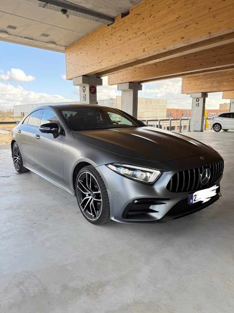 Mercedes CLS53AMG Parfait état, Autos, Cuir, Argent ou Gris, Achat, Euro 6