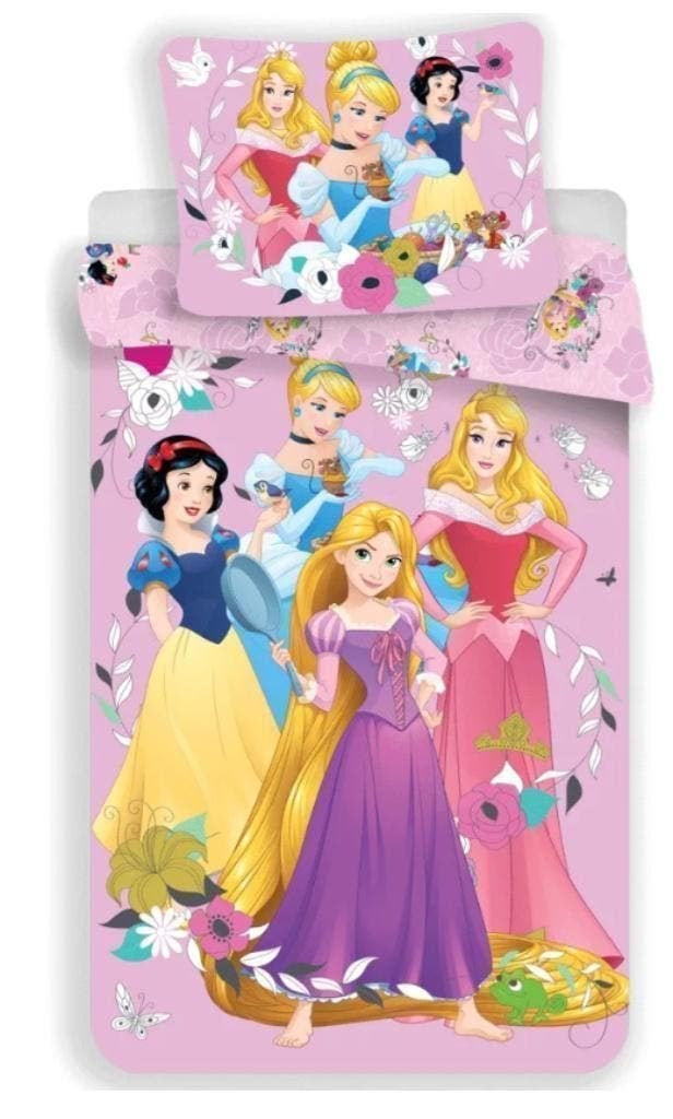 Disney Princess Dekbedovertrek 140 x 200 - Katoen, Meisje, Nieuw, Ophalen of Verzenden, Dubbelzijdig
