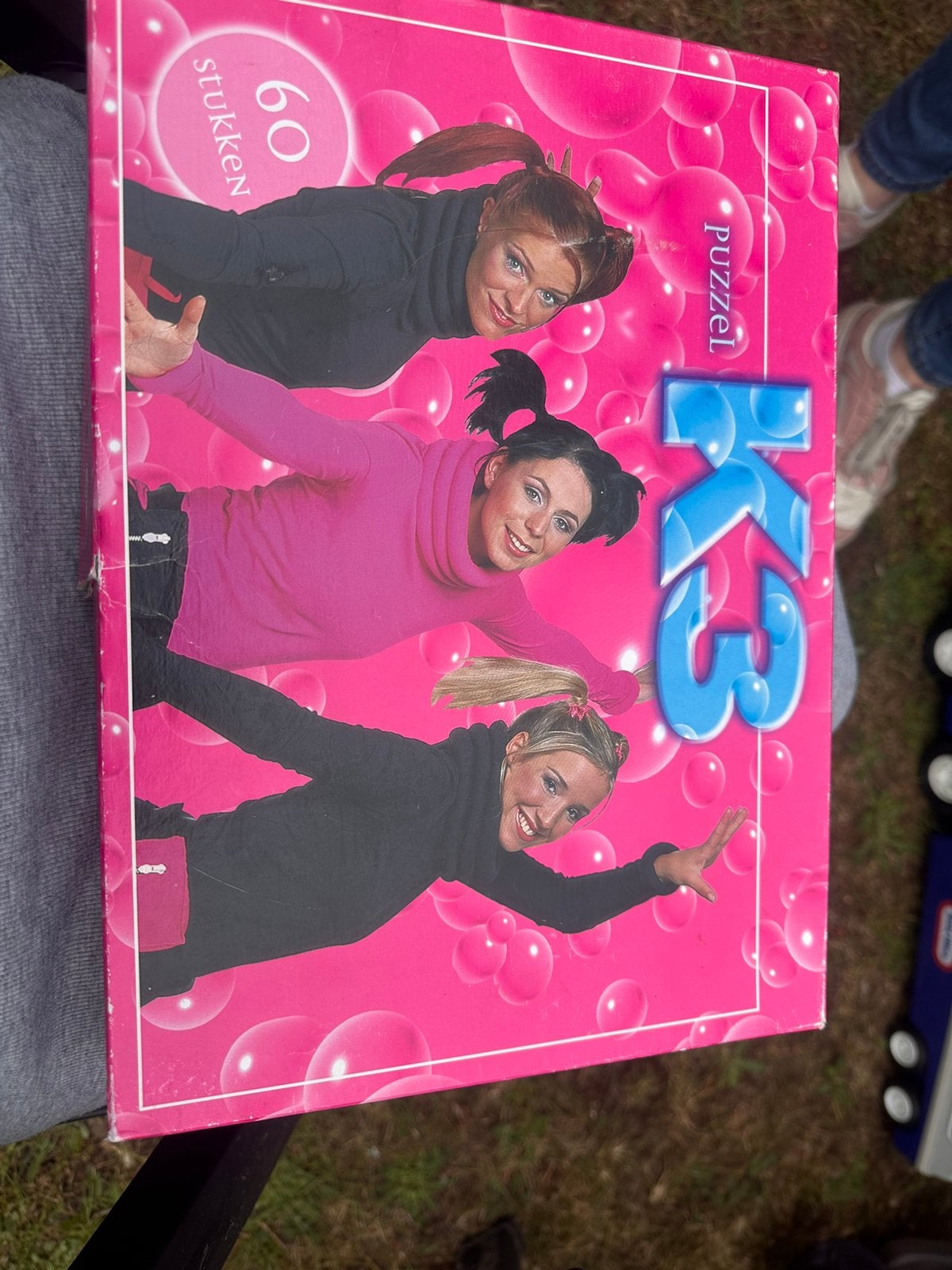 K3 originals puzzel, Kinderen en Baby's, Speelgoed | Kinderpuzzels, Ophalen, Meer dan 50 stukjes, Gebruikt, Van hout