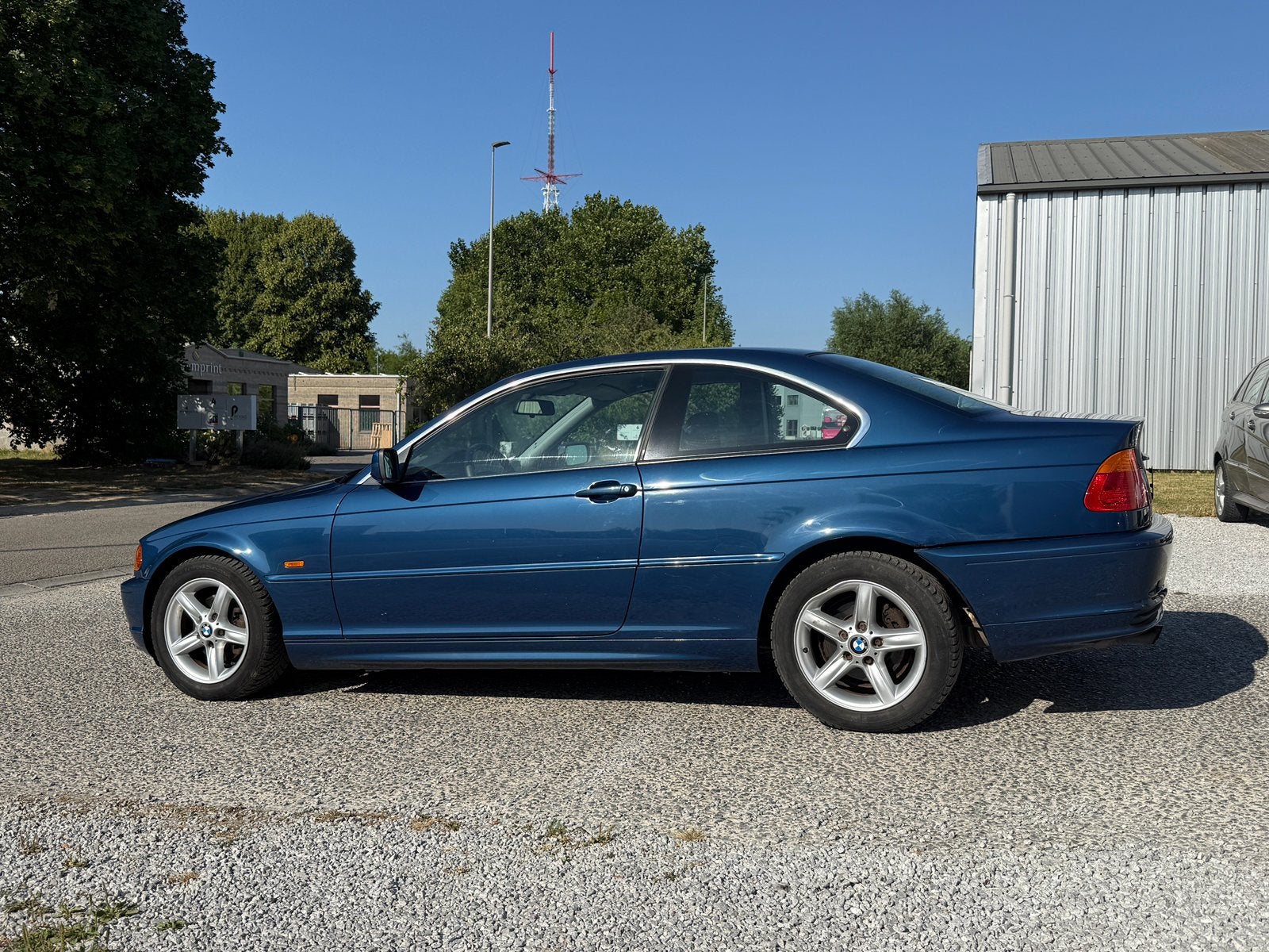 BMW 320ci 2002 189.000 km, Auto's, BMW, Achterwielaandrijving, Zwart, 4 cilinders, Blauw