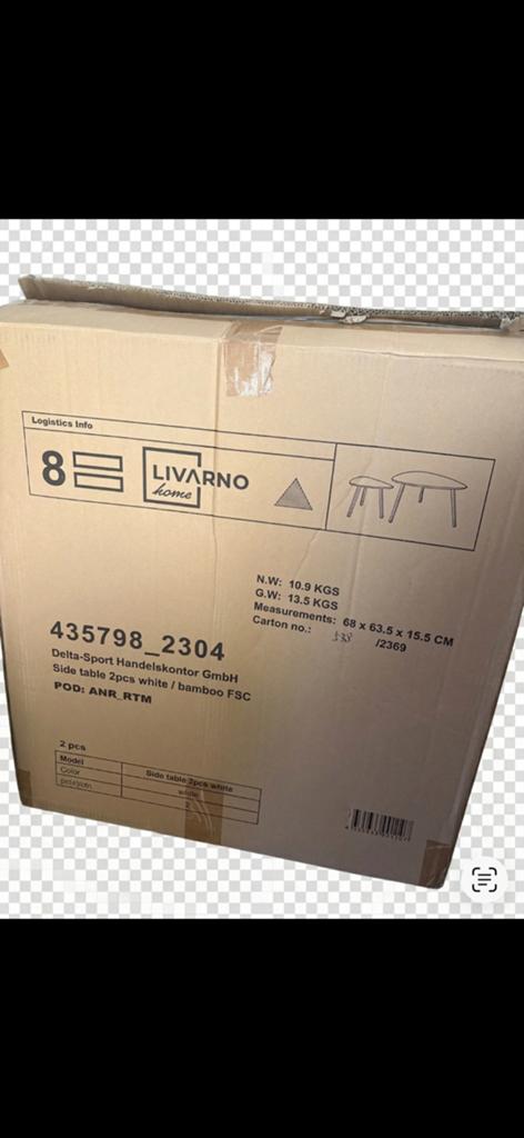 Gloednieuw! Livarno Home Nesting Bijzettafel-Set, Huis en Inrichting, Ophalen, Nieuw
