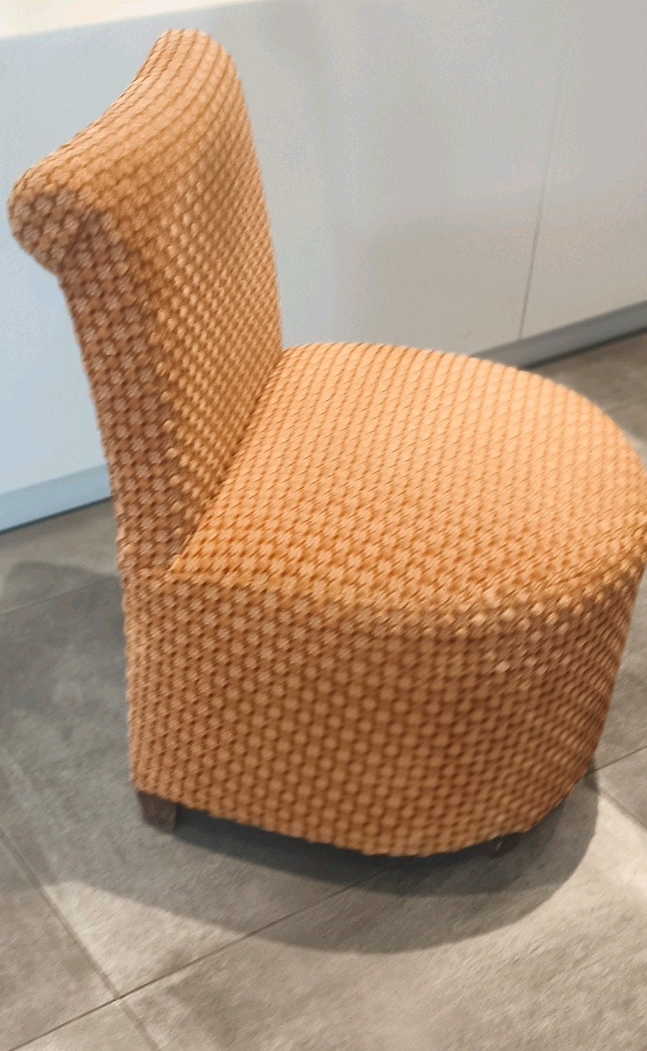 vintage oranje zeteltje, Ophalen