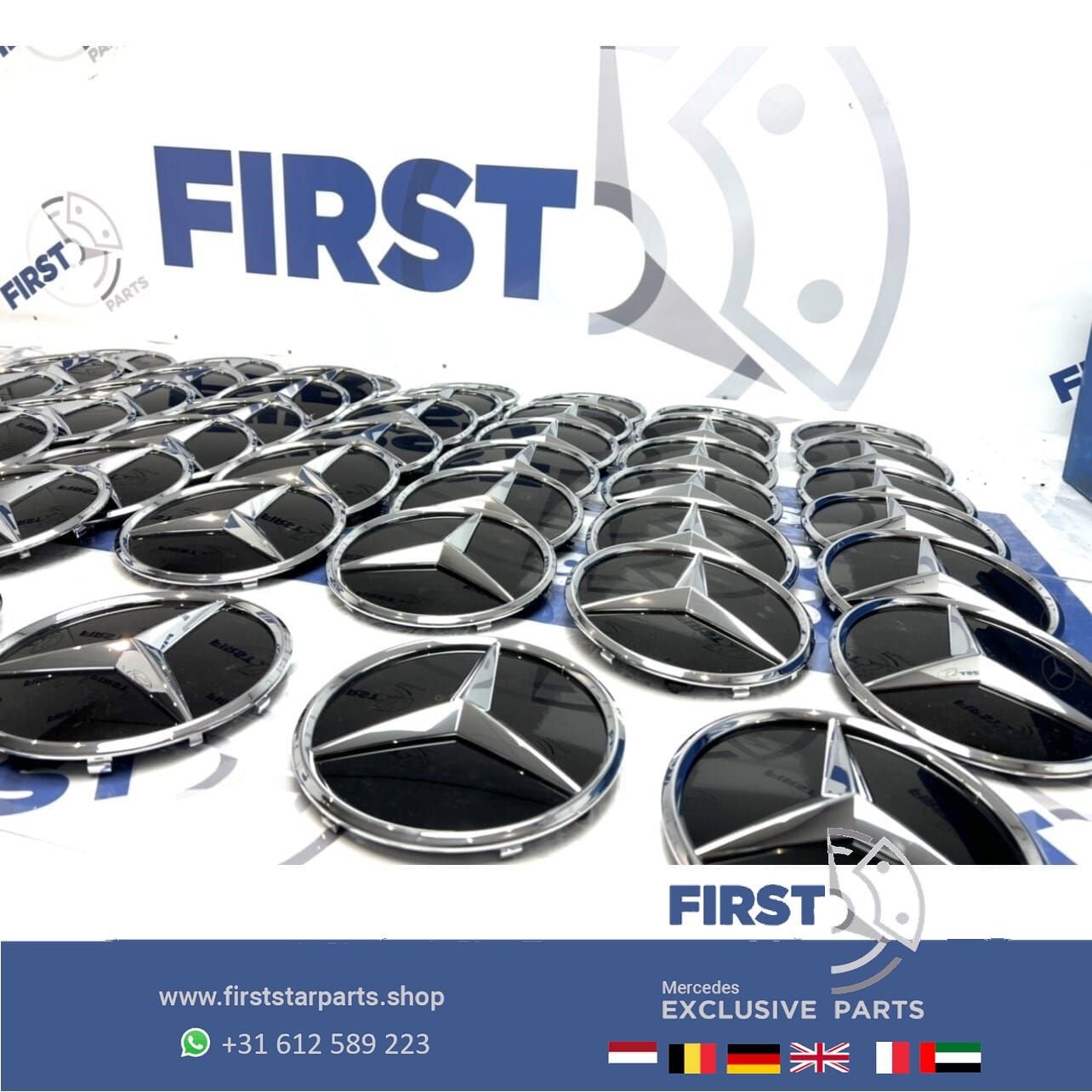 Mercedes AMG STER LOGO GLANS CHROOM W176 W177 W205 W117 W118, Auto-onderdelen, Gebruikt, -, Ophalen of Verzenden, -