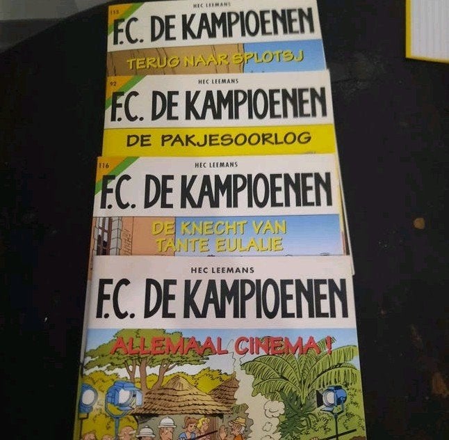 Strip verhalen f.c. De Kampioenen 3 stuks samen, Boeken, Stripverhalen, Meerdere stripboeken, Ophalen of Verzenden, Zo goed als nieuw