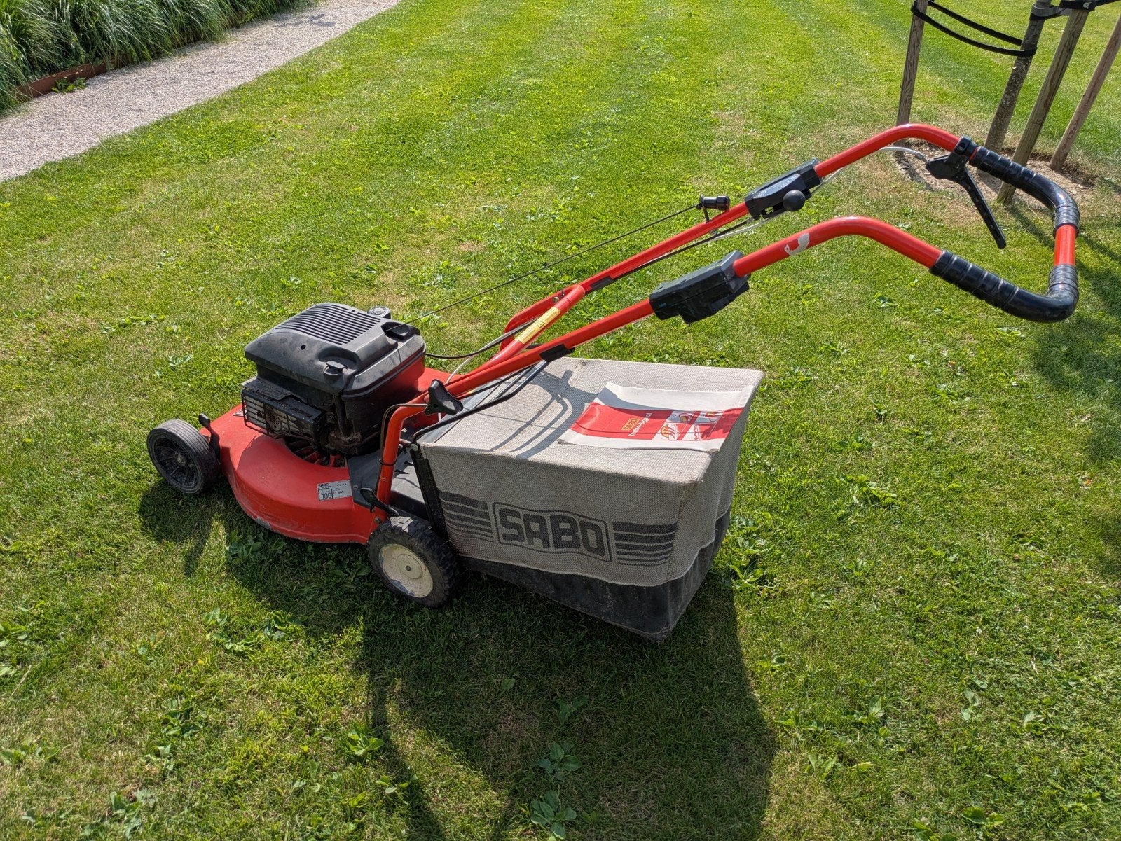 SABO grasmaaier 56cm opknapper, Tuin en Terras, Grasmaaiers, Ophalen