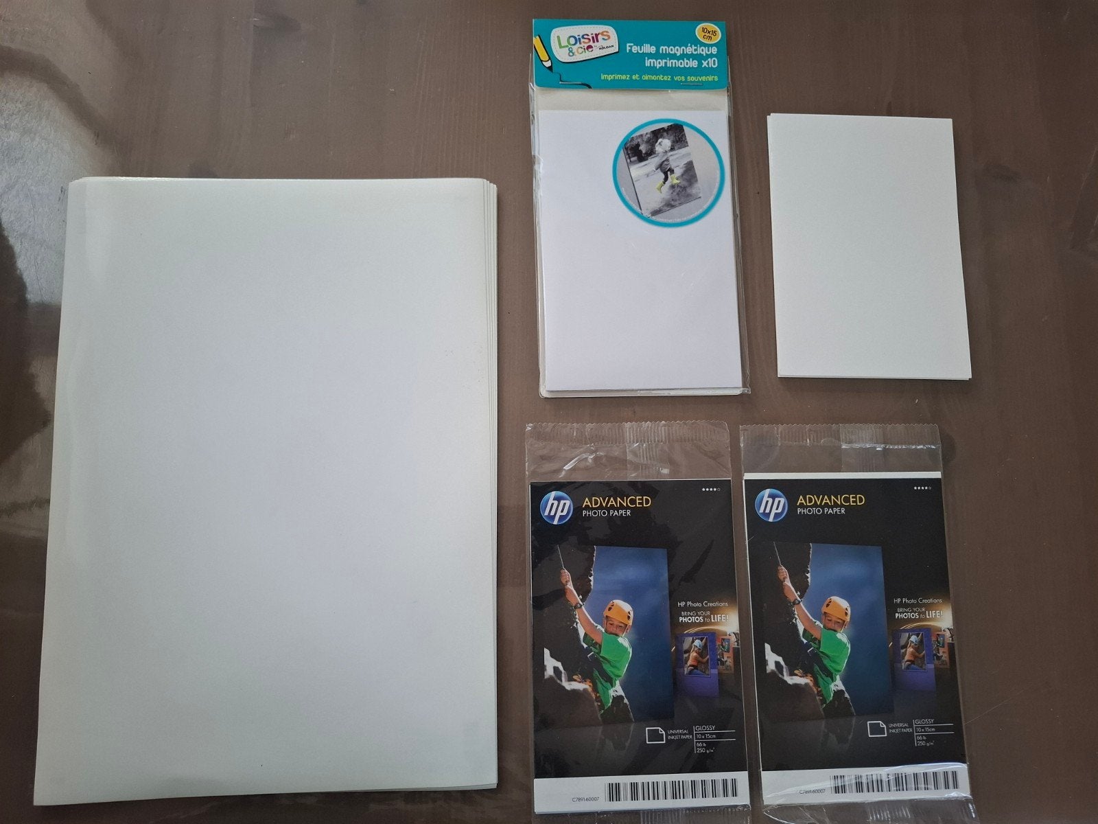 Magnetisch fotopapier + fotopapier, Enlèvement