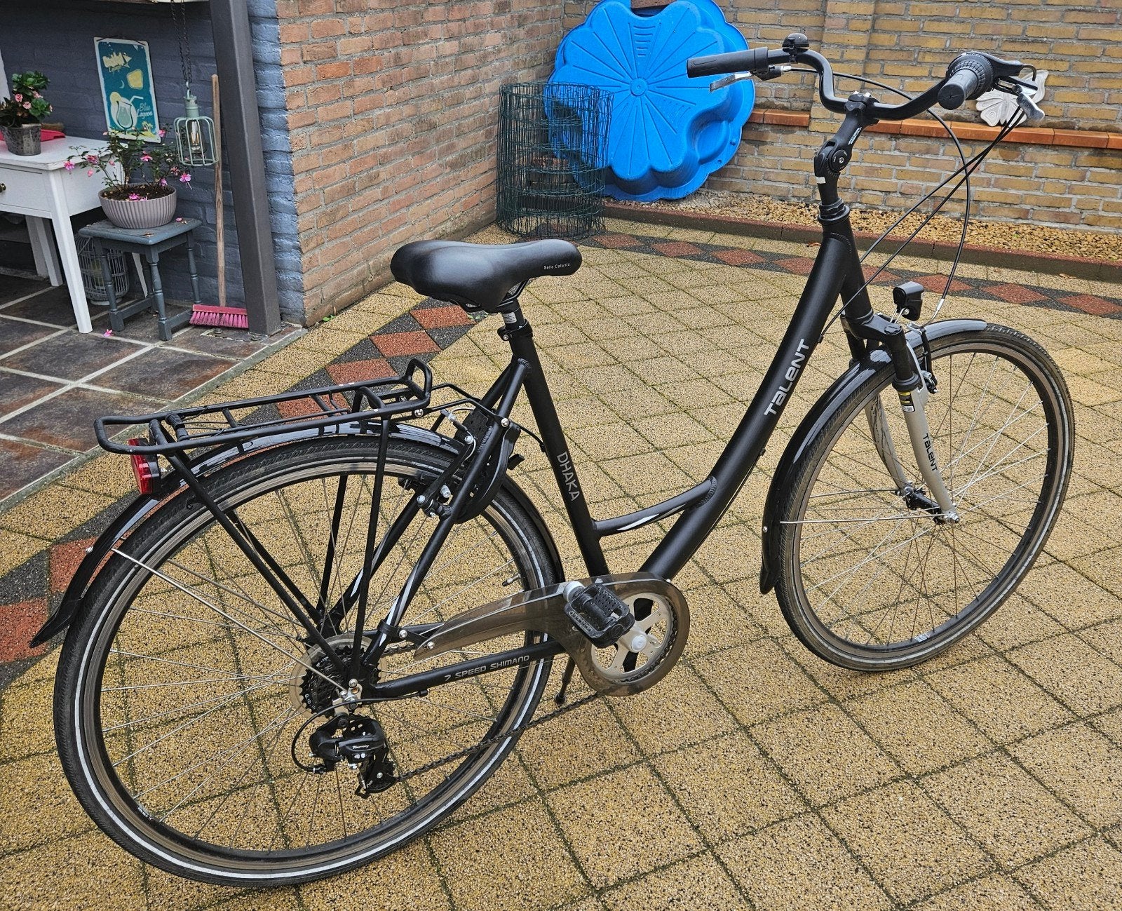 Talent Dhaka damesfiets, 54cm, 7 versnellingen 1 jaar oud, 53 tot 56 cm, Versnellingen, Zo goed als nieuw, Ophalen