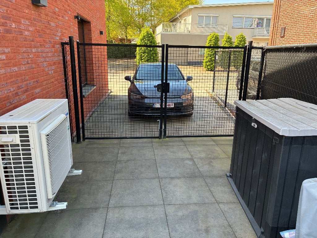 Dubbele en enkele tuinpoort, Ophalen, Gebruikt, Staal, 150 tot 200 cm